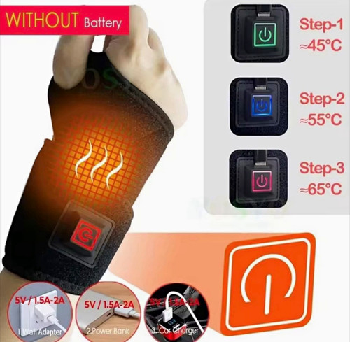 Usb electric heated wrist wrap - wrist,