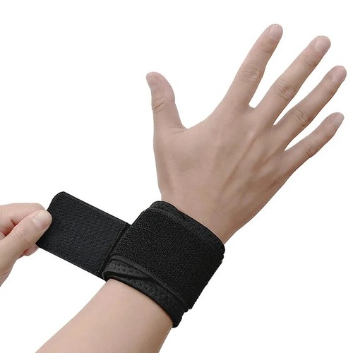 Breathable wrist band with - band,