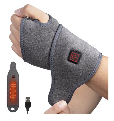 Heated wrist wrap for - heated,